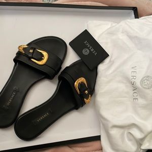 Versace sandals, size 36, black